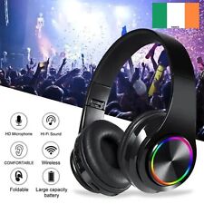 Wireless Bluetooth Headphones Over Ear Earphones with Mic Noise Cancellation