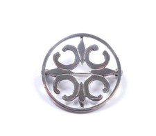 Vintage Scottish Brooch St Magnus Cross 925 Sterling Silver 1977 HM 7.6g