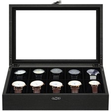 10 Slots Wooden Watch Box