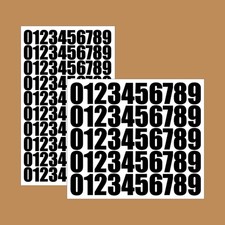Small Vinyl Numbers Sticker Sheet Black White Red Blue For Signs Sign Making
