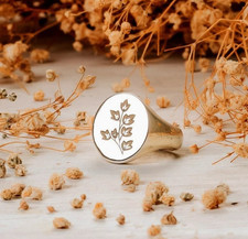 Wildflower Signet Ring 925