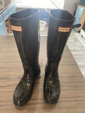 Hunter Wellies Size Uk 5 black