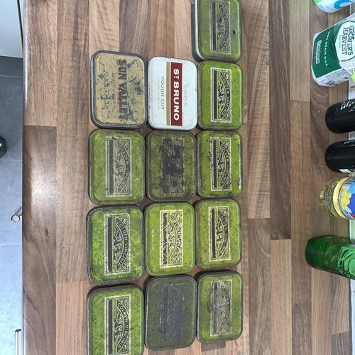 13x old vintage - , tins