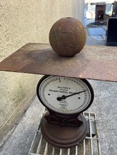 Cast iron Fly Press weight metal ball vintage antique 
