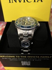 Invicta Grand Diver Blue Dial Silver Tone Dual Time Automatic  Men's Watch 45813