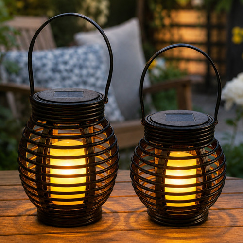 Solar black rattan - solar, effect