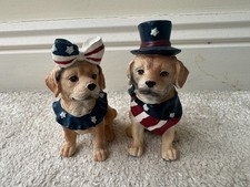 4th Of July Decorations figure American Labrador Used Damaged Please see picture