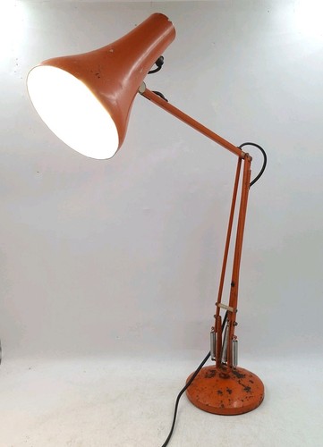 Vintage orange anglepoise lamp - vintage,