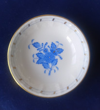 Herend Apponyi Blue Chinese Bouquet Trinket Dish, Anniversary Edition