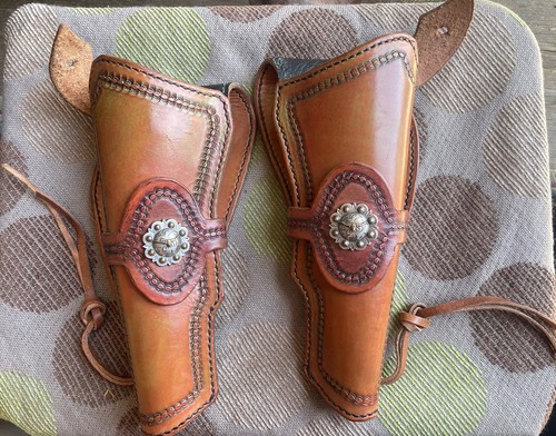 Vintage pair leather - pair, of