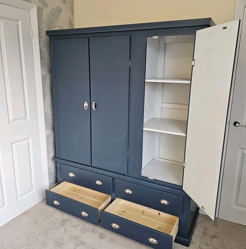 Aylesbury navy blue - navy, wardrobe