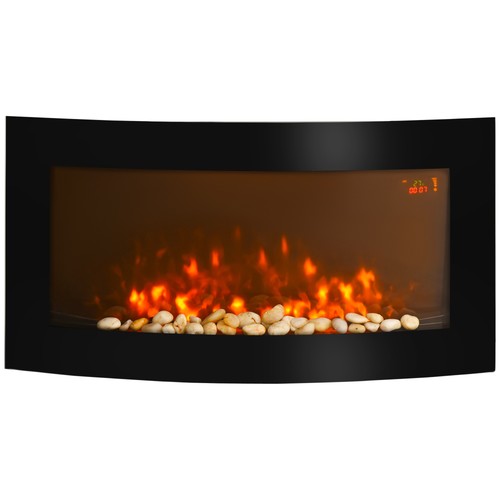 Led wall mounted fireplace - wall,