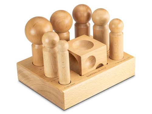 Wooden dapping block and - block,