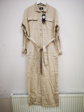 Boohoo Ladies Ecru Utility Boilersuit 