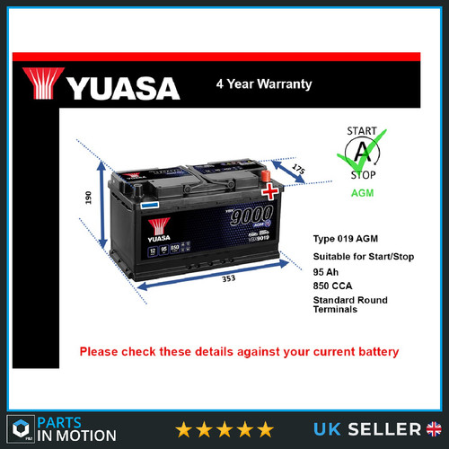 Agm battery fits bugatti - battery,