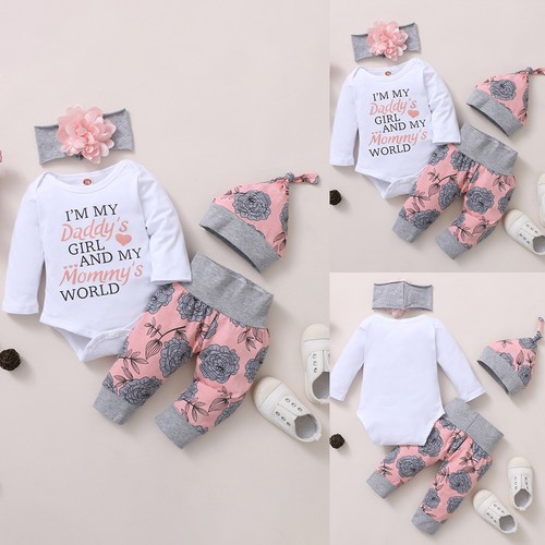 3pcs newborn girls floral - newborn,