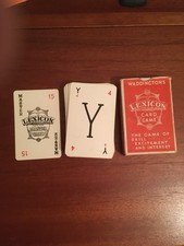 VINTAGE LEXICON CARD GAME COMPLETE, WITH  NO DAMAGE
