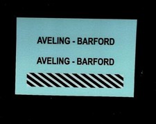DINKY 924 AVELING BARFORD CENTAUR DUMP TRUCK TRANSFERS/DECALS