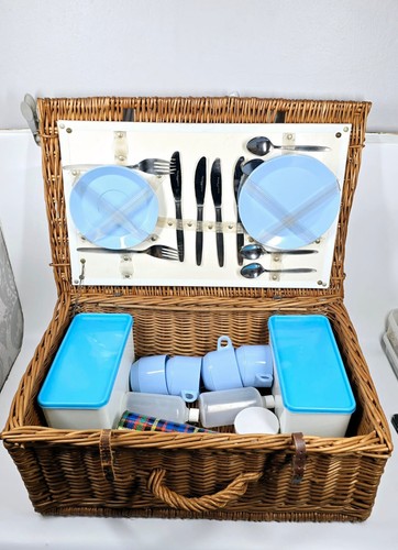 Vintage person picnic hamper - person,