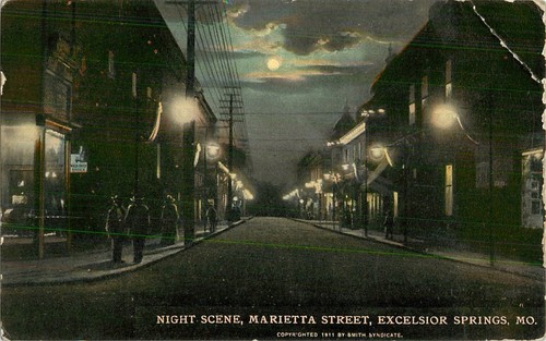 1913 night scene - night, scene,