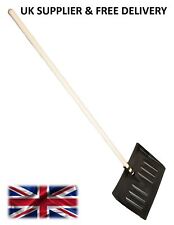 Snow Removal Plastic Snow Shovel Scoop Plastic Head & Sturdy Wooden Handle