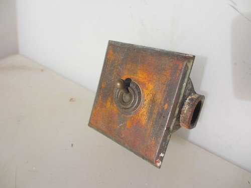 Vintage brass light switch - brass,