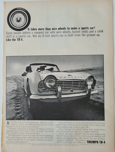 1963 triumph convertible - tr-4,