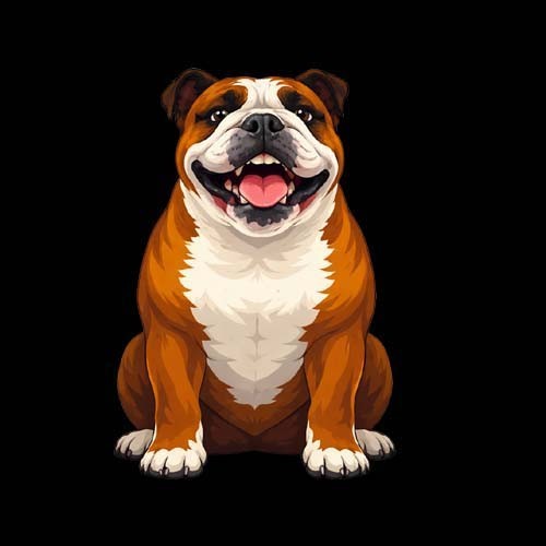 British bulldog smashed wall - british,
