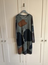 Crea Concept Dress, Jersey, Abstract Print, Balloon Shape, Size 40 Up To A UK12