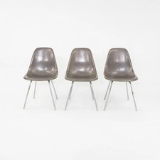 C. 1958 Herman Miller Eames Fiberglass Dining Shell Chair in Gray 3x Available