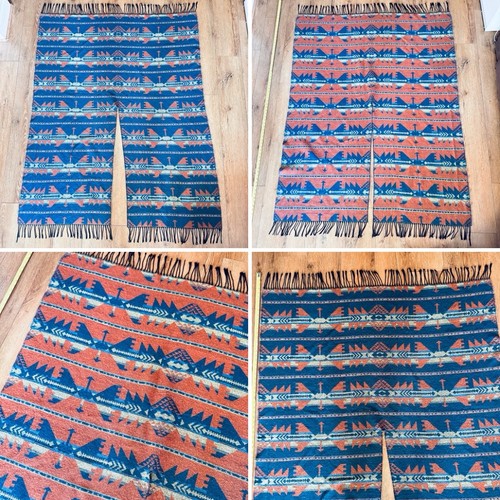Reversible mexican wool serape - mexican,
