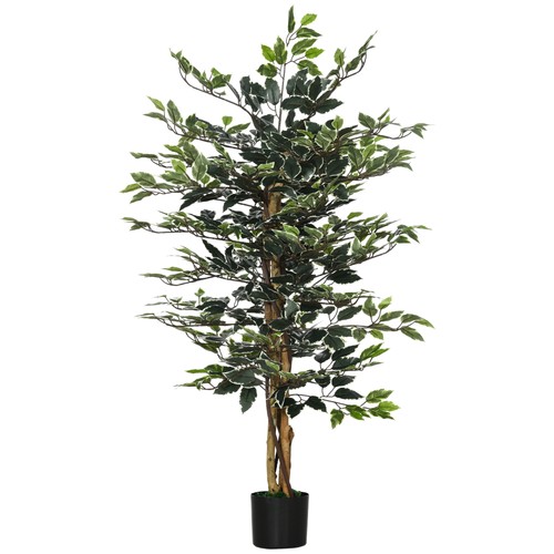 Homcom artificial ficus tree - ficus,