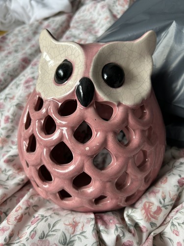 Whimsical large pink pottery - large,
