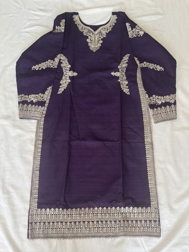 Embroidered cotton lawn suit - embroidered,