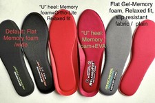 SKECHERS MEMORY FOAM GEL INFUSED REBOUND INSOLES FOOTBED INSERT MENS 6-15 /WIDE