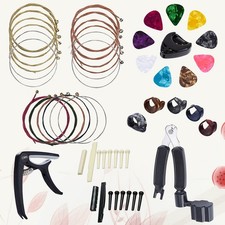  Guitar Capo String Plectrum Accessories Set Guitar String Winder Picks Holder