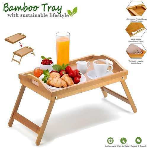 Bamboo tray wooden bed - bamboo,