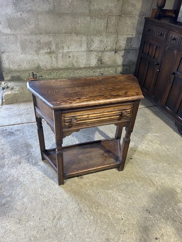 Wooden hall side table with