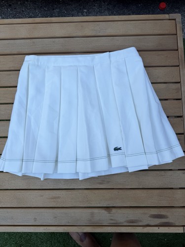 Lacoste tennis pleated white - lacoste,