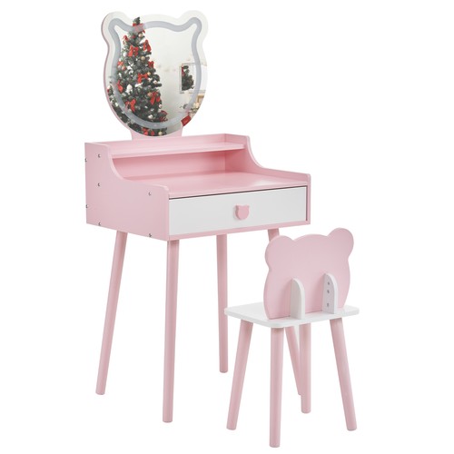Kids vanity table and - vanity, chair