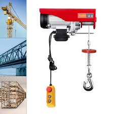 800KG Electric Pulley Crane Winch Scaffold Hoist Workshop Garage Cable Lifting