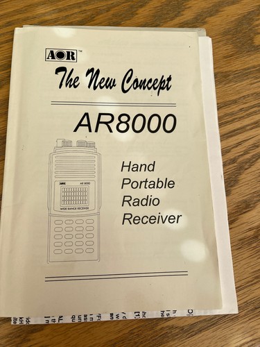 Aor ar8000 wide range receiver - aor,