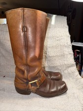 Vtg 70s Frye Harness Boots