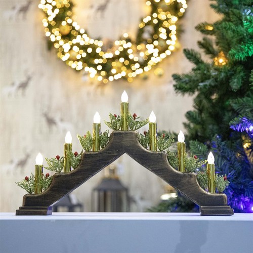 Christmas candle bridge arch - christmas,
