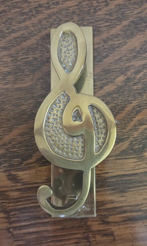 Vintage brass treble - vintage, door
