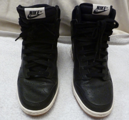 Nike wedge trainers black size - nike,