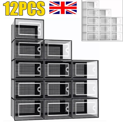 12pcs stackable foldable boxes - stackable,