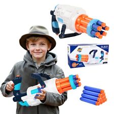 Automatic Shotgun Toy Soft Foam Dart Bullets Rotating Barrel Outdoor Activities