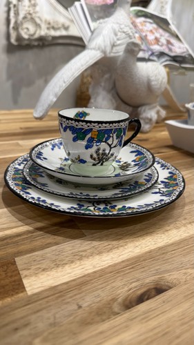 Royal doulton art deco trio - art,