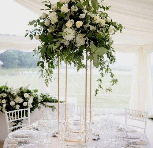 100cm gold flower stand - 100cm,